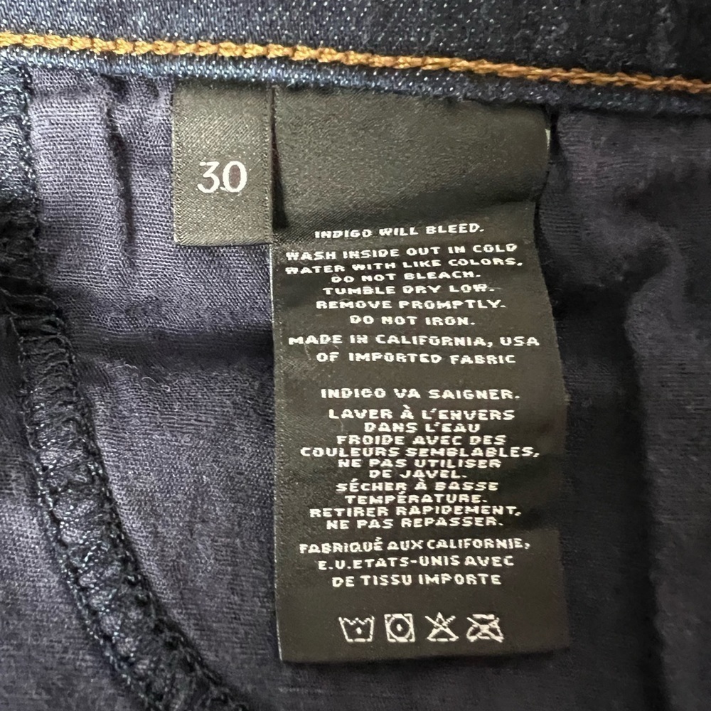 J Brand Maria High Rise Skinny Jeans After Dark Size 30 - Picture 7 of 9